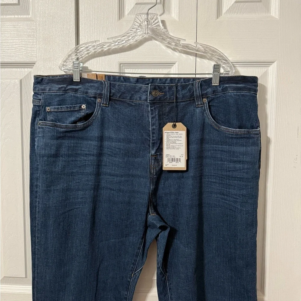 Prana Men's NWT Medium Wash Tapered Leg Hillgard Slim Jean